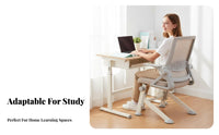 Height Adjustable Ergonomic rotating Chair Rolling Casters Mesh spine Task Chair Easy Assembly Computer Seat Lumbar Assistance for Students, Teenagers, Home Users, Study Room, Bedroom, Workspace
