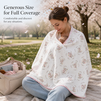 Cotton Gauze Shawl Cape for Neck Protection and Breastfeeding, Thin Summer Style