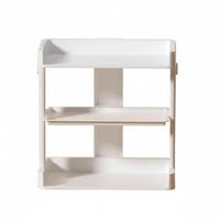 Space-Saving Multitiered Desktop Book Rack Minimalist aesthetic Desk Shelf Simple Assembly Stationery Organizer Large Capacity for Students, Office Workers, Makeup lovers, Study Room, Countertop, Home, Vanity Table