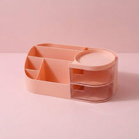 Desk Organiser with Drawer, Desktop Storage for Home Office Accessories, Pen Holder for Study Table, Multi-Function