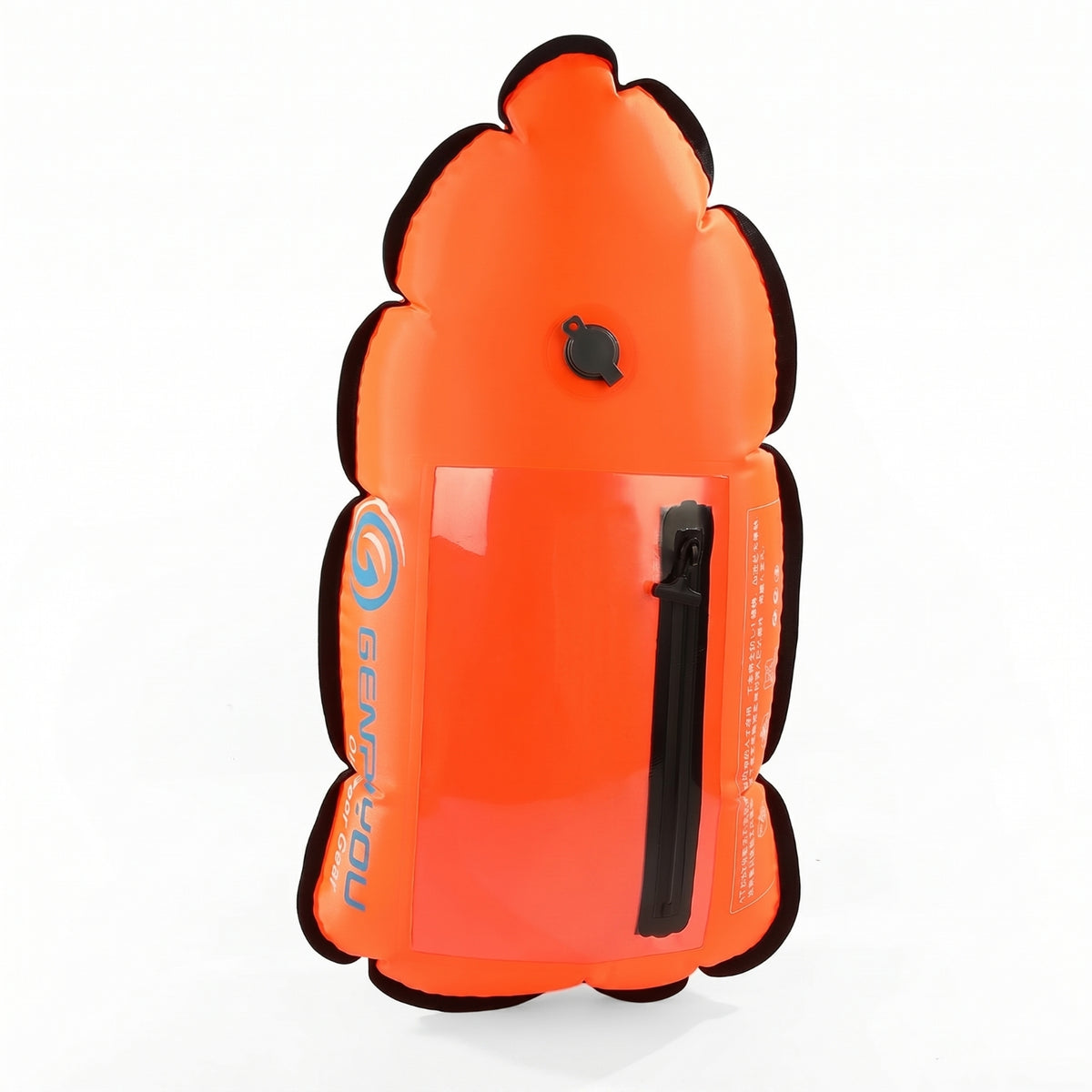 Transparent Handle Shaped Rescue Buoy Two-Chamber Buoy with Phone Pocket