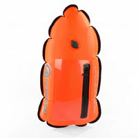 Transparent Handle Shaped Rescue Buoy Two-Chamber Buoy with Phone Pocket