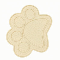 Food-Grade Paw Print Lick Mat Textured Silicone Lick Mat Washable Pet Enrichment Flexible for Dogs