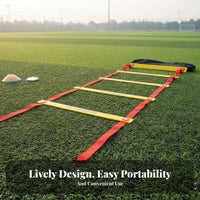 Multifunctional Agility Ladder Easy Setup Speed Ladder Portable Soccer Training Equipment Set Lightweight for Athletes, Coaches, Kids, Gym Workouts