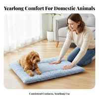 Checkered Pet Mat Machine launderable Crate Liner Warm for Home, Travel