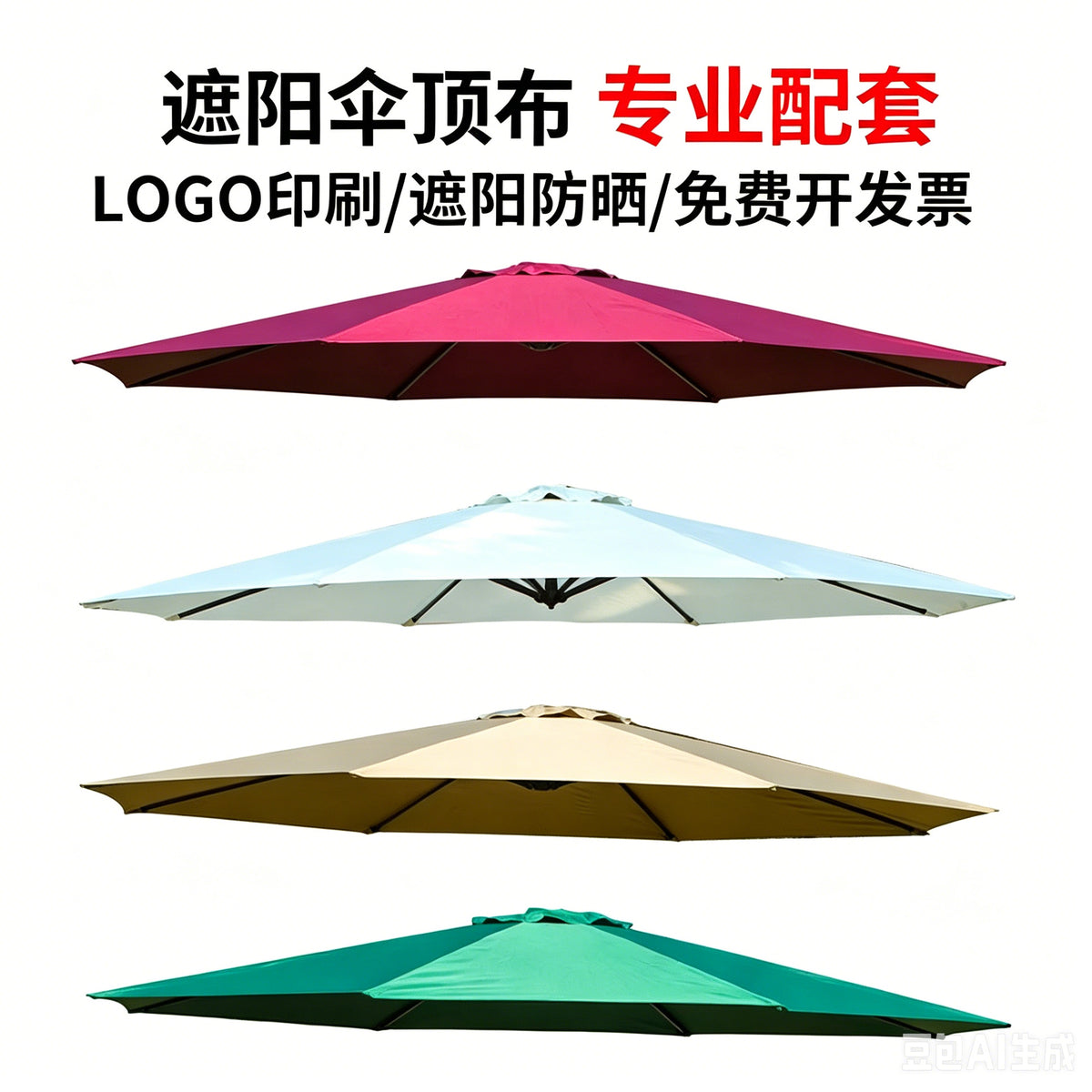 Outdoor Umbrella Replacement Parts Kit for Banana Umbrella and Roman Umbrella