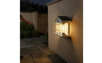 Wireless Installation Solar Motion Sensor Wall Light No Wiring Required Solar Wall Light Energy Saving Waterproof Garden Sconce Weather-Resistant for Courtyard, Patio, Front Door, Fence
