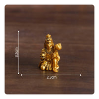 DIY Accessory Ganesha Figurine Good Luck Charm Golden Rat Statue Gold Finish Hindu Deity Statuette for Desktop