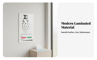 Visual Acuity Test Card Clear Print Visual Acuity Card Snellen Eye Chart for Optometrists, Nurses, School Screenings, Medical Facility, Home Use