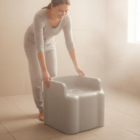 Bedside Commode Chair Multi-Use Portable Toilet Chair Easy to Move Restroom Support for Women, Children