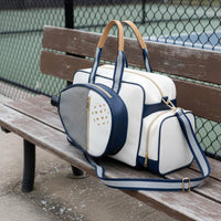 Women's Pickleball Tote Bag Multiple Compartments Women's Pickleball Bag Separate Shoe Compartment Convertible Court Tote for Travel