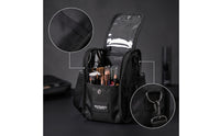 Makeup Organizer Bag Portable Cosmetic Organizer with Clear Panel Transparent Case for on-Set