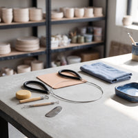 Stainless Steel Clay Cutting Wire Comfortable Grip Clay Wire Cutter Handheld Compact for Ceramicists, Hobbyists, Students, Home Workshops, Classrooms