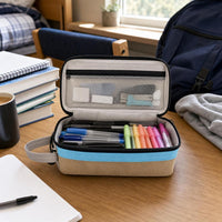 Large Capacity Mesh Transparent Pencil Case for Students