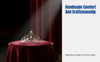 Kids Princess Hair Comb, Crystal Tiara Hairpin, Girls Festive Gathering Headwear, Handmade