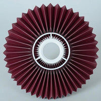Light Shade with Pleated Barrel Design for Table Lamp and Bedside PVC Material Lampshade for Easy Maintenance, Home Decor Feature