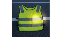 Black Trim Children's Reflective Vest Horizontal Bands Kids High Visibility Vest Sleeveless Lightweight