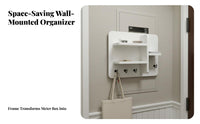 Multi-Functional Electric Meter Box Cover Decorative Breaker Panel Hider Integrated Storage Fuse Box Cover with Shelf Easy Installation for Homeowners, Apartment Dwellers, Office Managers, Hallway, Living Room, Bedroom, Kitchen