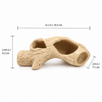 Creature Hide, Aquarium Hide, Aquarium Cave, Submersible Porous Shelter with Hiding Spots, Breeding Chambers, 2 Pieces