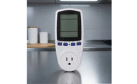 Insertable Watt Meter Digital Power Meter with LCD Display Electricity Monitoring Socket Slim Plugenergy Monitor Home