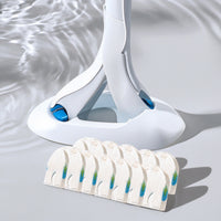 Disposable Toilet Brush Set Wall-Mounted Toilet Wand with Disposable Heads Compact for Bathroom, Rv