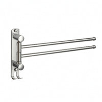 Swivel Towel Rack Stainless Steel Swivel Towel Bar Hardware Polished Rustproof for Bathroom, Laundry Room
