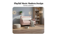 Kid-Sized cumulusShaped Mini Sofa Cartoon aesthetic children's Furniture Soft and Comfy kids' Couch Modern Look for Toddlers, Parents, Playroom, Bedroom, perusing Corner, Living Room