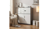 Locking File Cabinet Combination Lock Filing Cupboard Rectangular