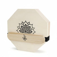 Cajon Drum, Mandala Flower Octagonal Box Drum, Triple-Tone, Portable Travel Percussion