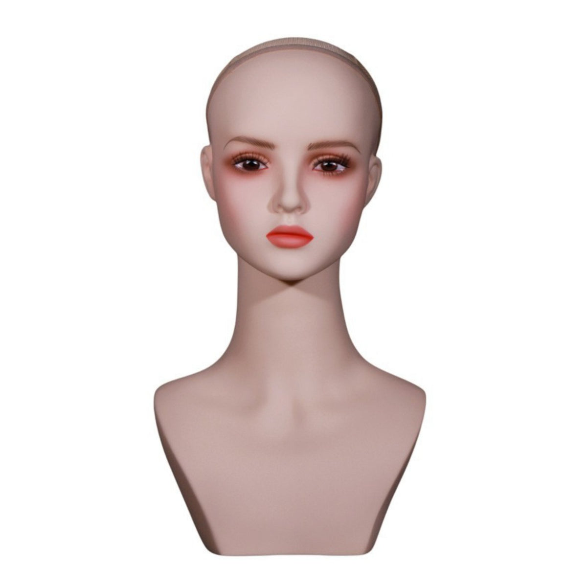 PVC Mannequin Head Hairpiece Display Head for Hairdressers, Shop Window