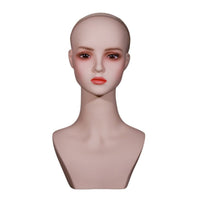 PVC Mannequin Head Hairpiece Display Head for Hairdressers, Shop Window