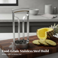 Stainless Steel Pineapple Cutter Food-Grade Pineapple Corer Cutter Kitchen Gadget Easy to Use Time-Saving for Fruit Shops
