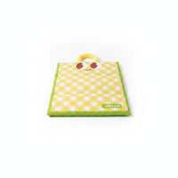 Checkered Waterproof Pet Mat Handle Loop Cushioned Resting Pad