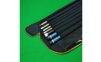 Waterproof Billiard Cue Carrying Bag Water Resistant Billiard Stick Carrying Bag Large Capacity Soft Pool Cue Case Two-Tone Design for Tournaments