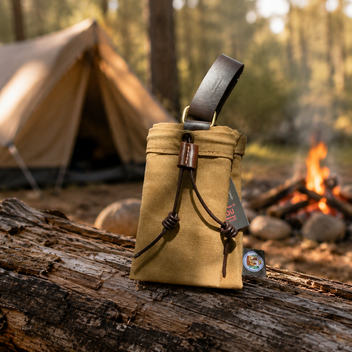 Portable Drawstring Bag, Camping Outdoor Small Item Storage, Drawstring Pouch, Bushcraft