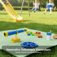 Play Telescope Colorful Playhouse Toy Rounded Corners Toy Pirate Ship Wheel for Treehouse, Climbing Frame