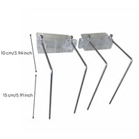 2 Pieces Fits Rimmed & Rimless Tanks Aquarium Light Mounting Bracket Flip-up Design Clamp-on Light Bracket Easy Installation Aquarium Lamp Support Stand for Paludarium