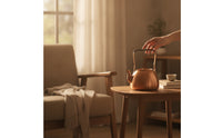 Copper Kettle Handartisanal Copper Teapot Traditional Kettle with Removable Lid for Tea Lovers, Collectors, Kitchen