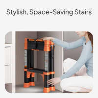 Folding Telescopic Aluminum Ladder Multi-Purpose Step Stool