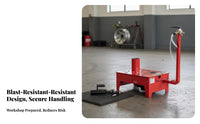Powerful Engine Truck Tire Changing Tool Heavy Steel Construction Tire Mounting Dismounting Tool Long-Lasting Wheel Changing Machine Locking Collar for Auto Repair Professionals, Mechanics, Vehicle Maintenance