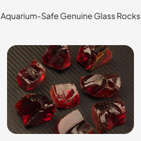 Aquarium glass crystals decor