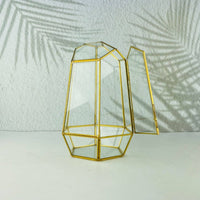 Geometric Glass Terrarium Modern Design Glass Terrarium Nordic Design Micro-Landscape Box for DIY Crafters, Desktop, Wedding, Bookshelf