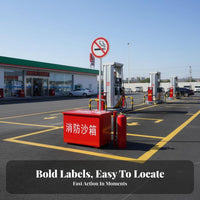 Fire Sand Box Thickened Fire Extinguishing Sand Container Extinguishing Sand Bin Cold-Rolled Steel Plate Construction for Gas Station Attendants