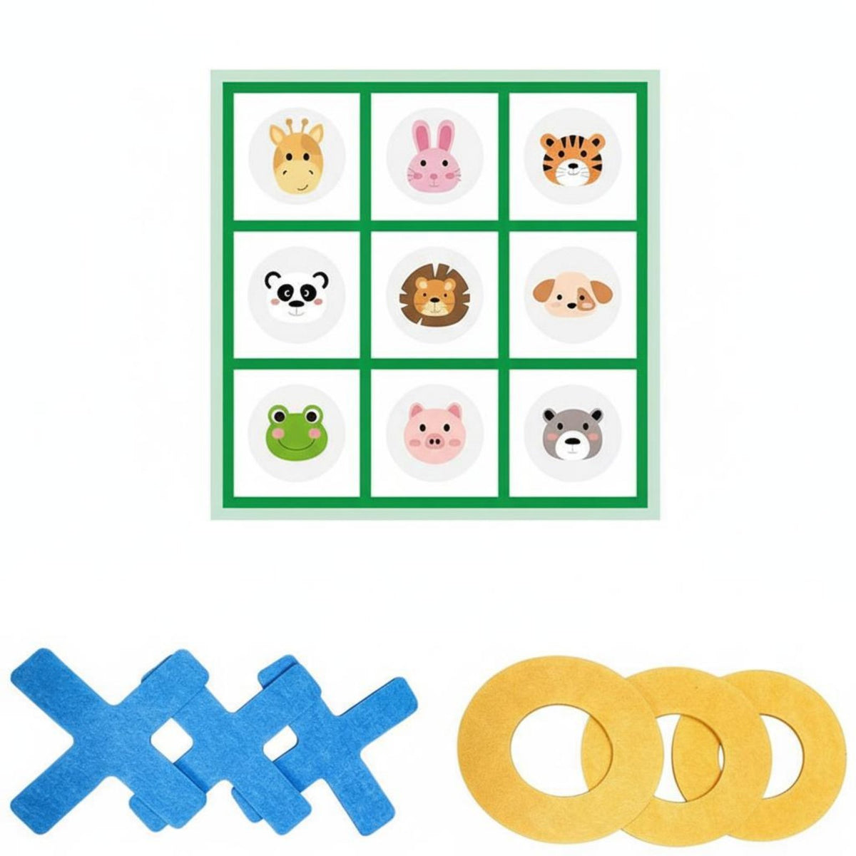 Fun Competition X and O Toe Relay Race Game Reusable Giant X and O Toe Game Long-Lasting Material Large Noughts and Crosses Set Lightweight Pieces for Parties