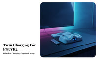 PS Simulated 2 Charging Station LED Indicators PS5 Simulated 2 Sense Controller Breathing Light Effect PS Simulated 2 Charging Stand for Desktop
