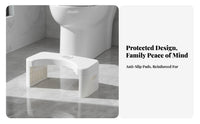 Toilet Squatting Stool Anti-Slip Surface Footrest Sturdy Construction for Home