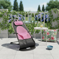 Breathable Mesh Pet Rocking Chair Lightweight Dog Bouncer Chair Elevated Design Portable Pet Rocker Bed Non-Electric for Small Dogs, Cats, Young Dogs, Travel, Outdoor