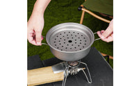 Camping Pot Cooking Pot Shallow Body Outdoor Cookware for Campers
