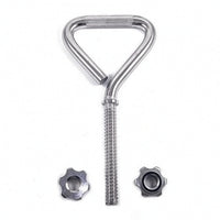 Knurled Dumbbell Handle with Star Collars Adjustable Threaded Dumbbell Handle Secure Weight Training Equipment Heavy-Duty for Weightlifters