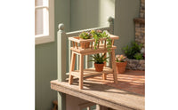 Dollhouse Flowers stand Finish Dollhouse Display Rack Decorative Furniture for Hobbyists, Tabletop Scenes
